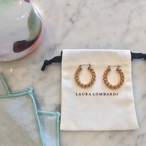 Laura Lombardi Twisted Brass Cara Hoops